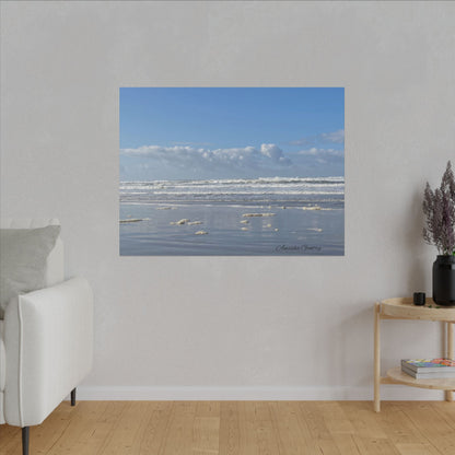 Coastal Serenity - Stretched Matte Canvas Wall Art, Wall Decor