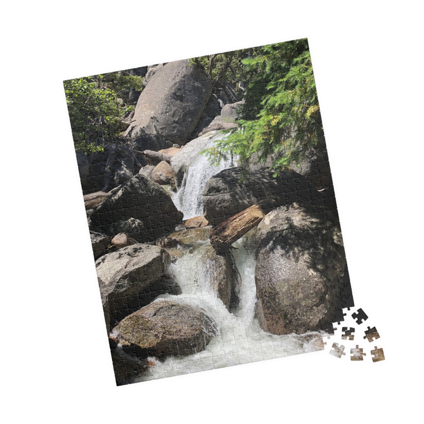 Mountain Stream River Waterfall Jigsaw Puzzle — Scenic Nature Puzzle (110–1014 pieces)