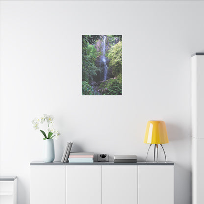 Hidden Waterfall  - Stretched Matte Canvas Art Print for Nature Lovers