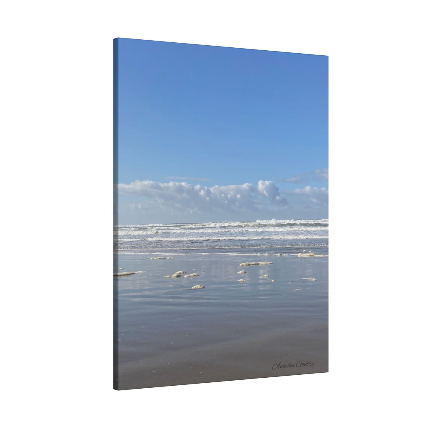 Coastal Serenity - Stretched Matte Canvas Wall Art, Wall Decor