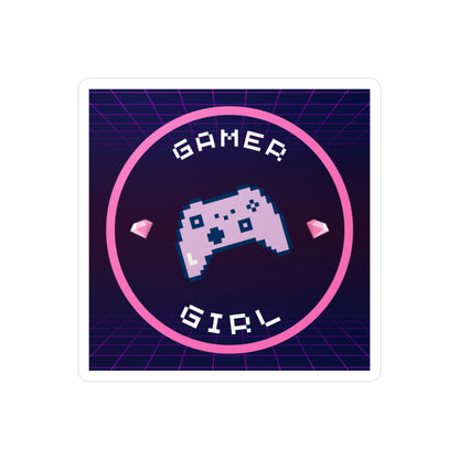 Gamer Girl Kiss-Cut Vinyl Decal Stickers for Gamer Decor