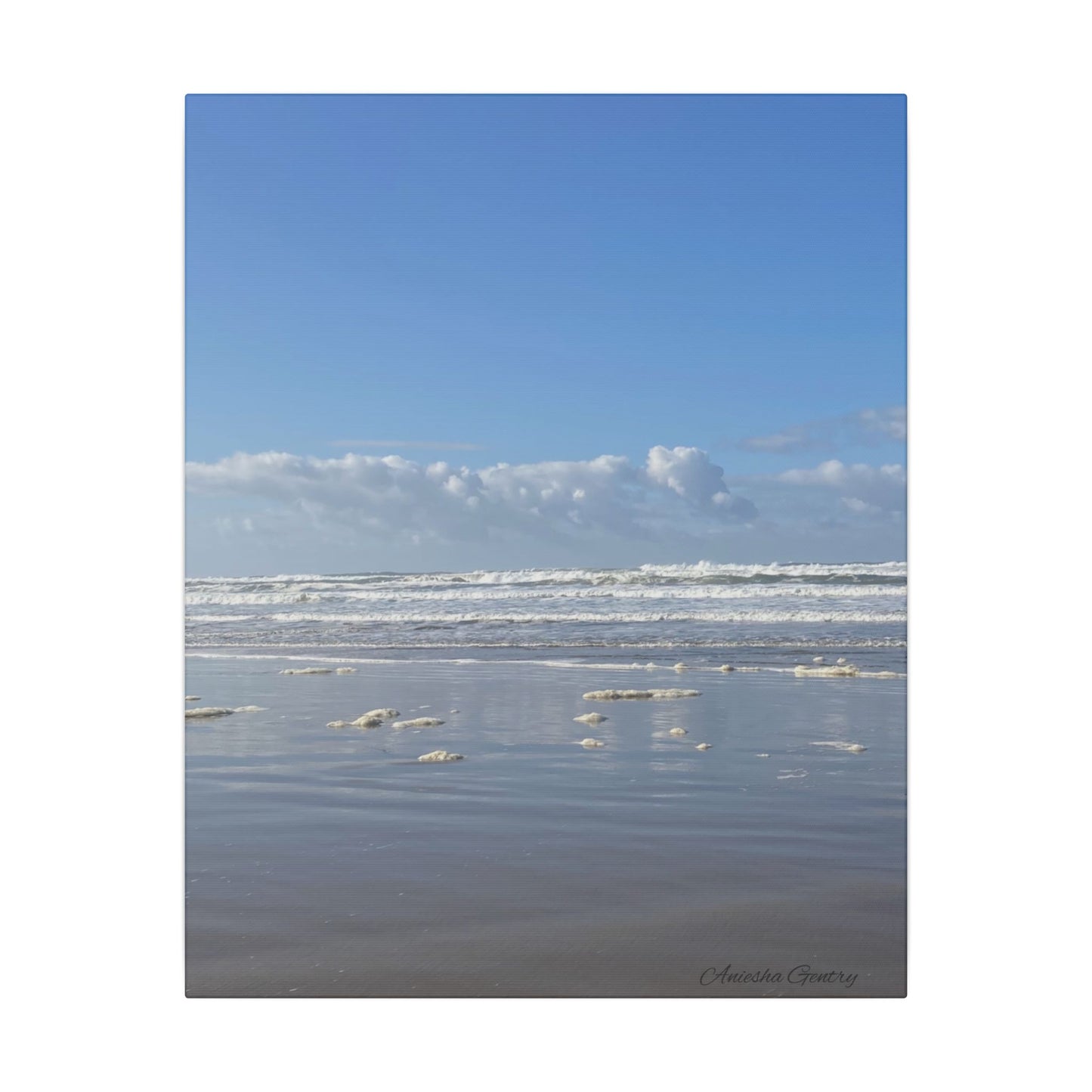 Coastal Serenity - Stretched Matte Canvas Wall Art, Wall Decor