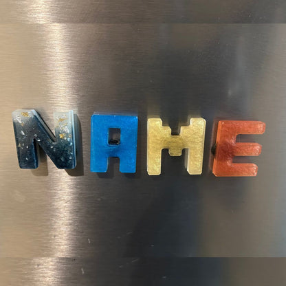 Personalized Handcrafted Resin Letter Magnets