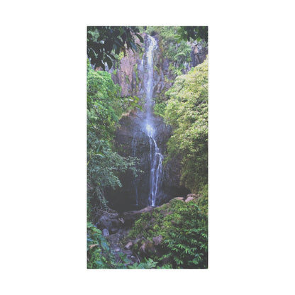 Hidden Waterfall  - Stretched Matte Canvas Art Print for Nature Lovers