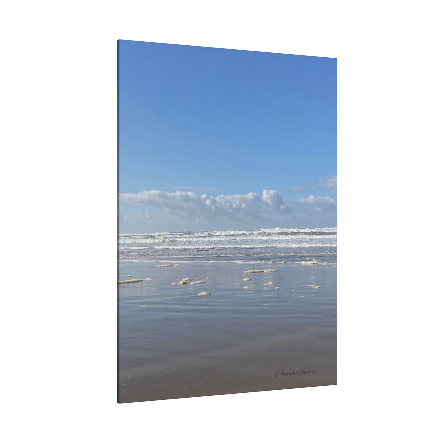 Coastal Serenity - Stretched Matte Canvas Wall Art, Wall Decor