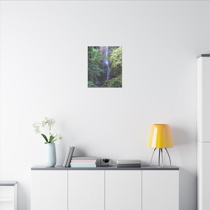 Hidden Waterfall  - Stretched Matte Canvas Art Print for Nature Lovers