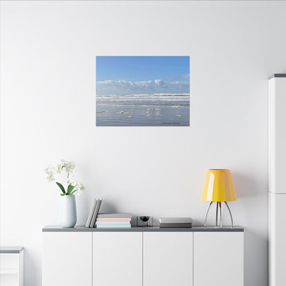 Coastal Serenity - Stretched Matte Canvas Wall Art, Wall Decor