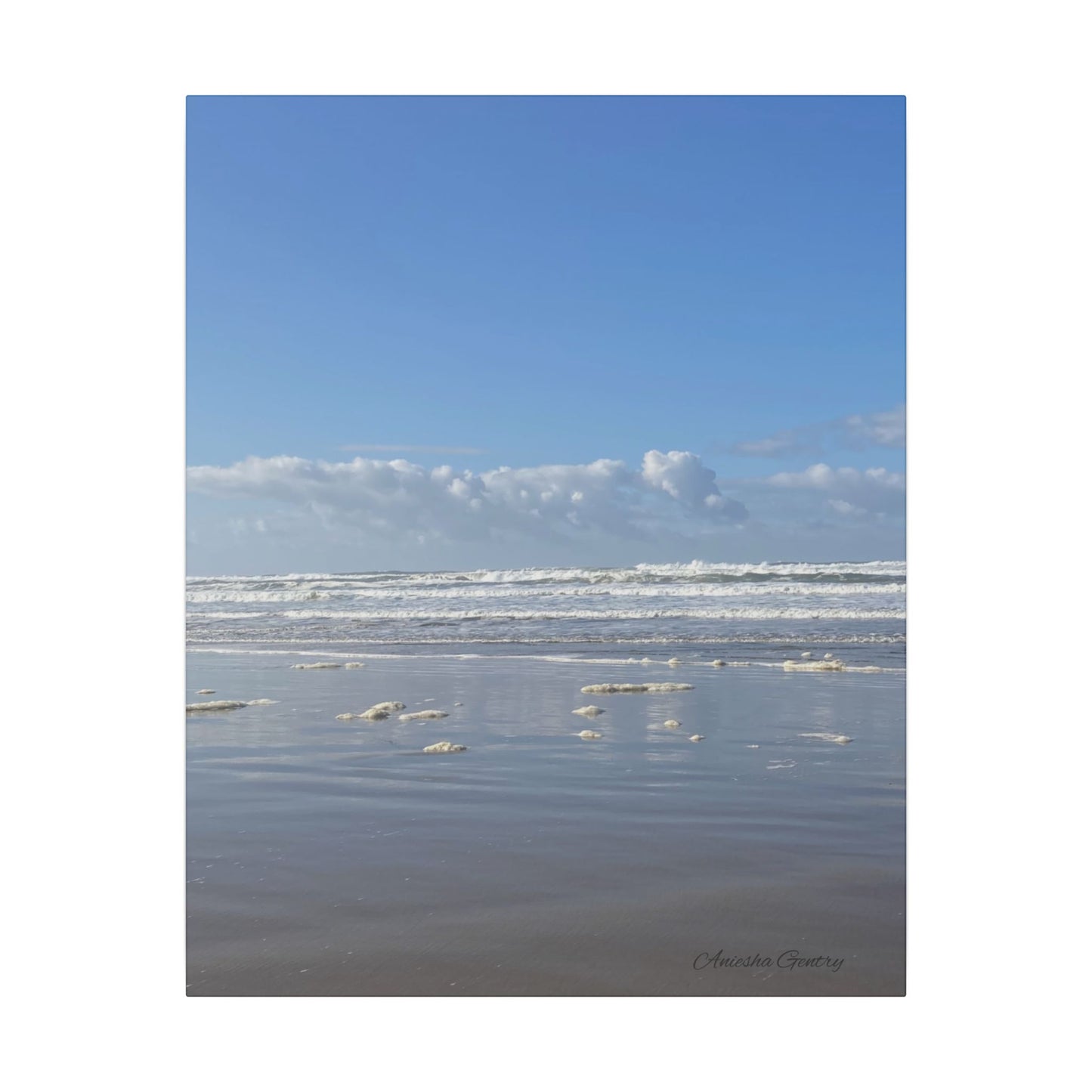 Coastal Serenity - Stretched Matte Canvas Wall Art, Wall Decor