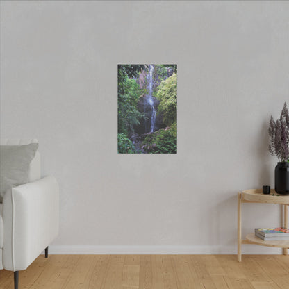 Hidden Waterfall  - Stretched Matte Canvas Art Print for Nature Lovers