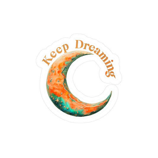 Keep Dreaming Vinyl Decals - Inspirational Moon Stickers for Home & Office Décor