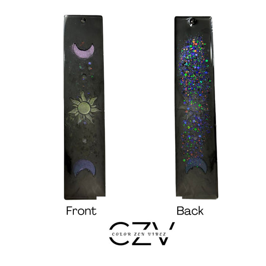 Available - Bookmark Sun & Moon Colorshift Glow in Dark