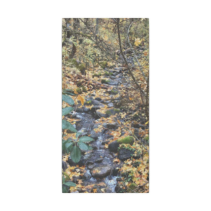 Hike in the Forest -  Stretched Matte Canvas Wall Art, Wall Decor