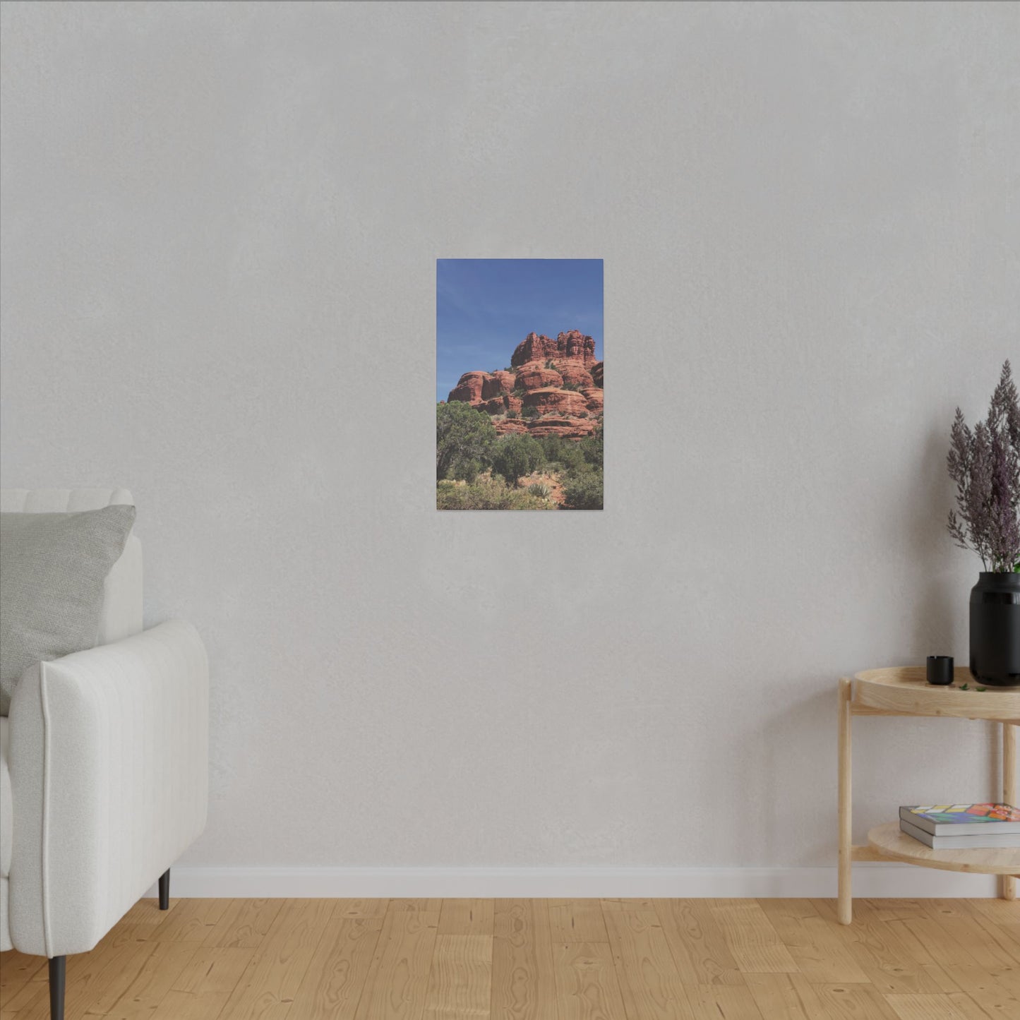 Majestic Red Rock Landscape -  Stretched Canvas Wall Art, Wall Decor