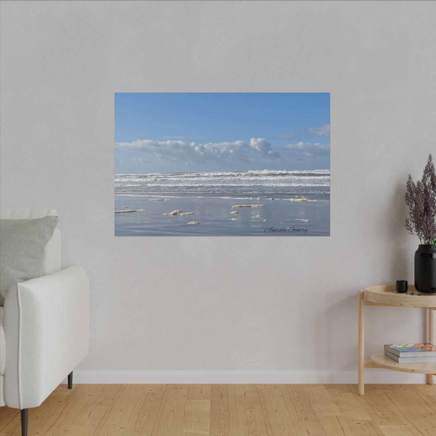 Coastal Serenity - Stretched Matte Canvas Wall Art, Wall Decor