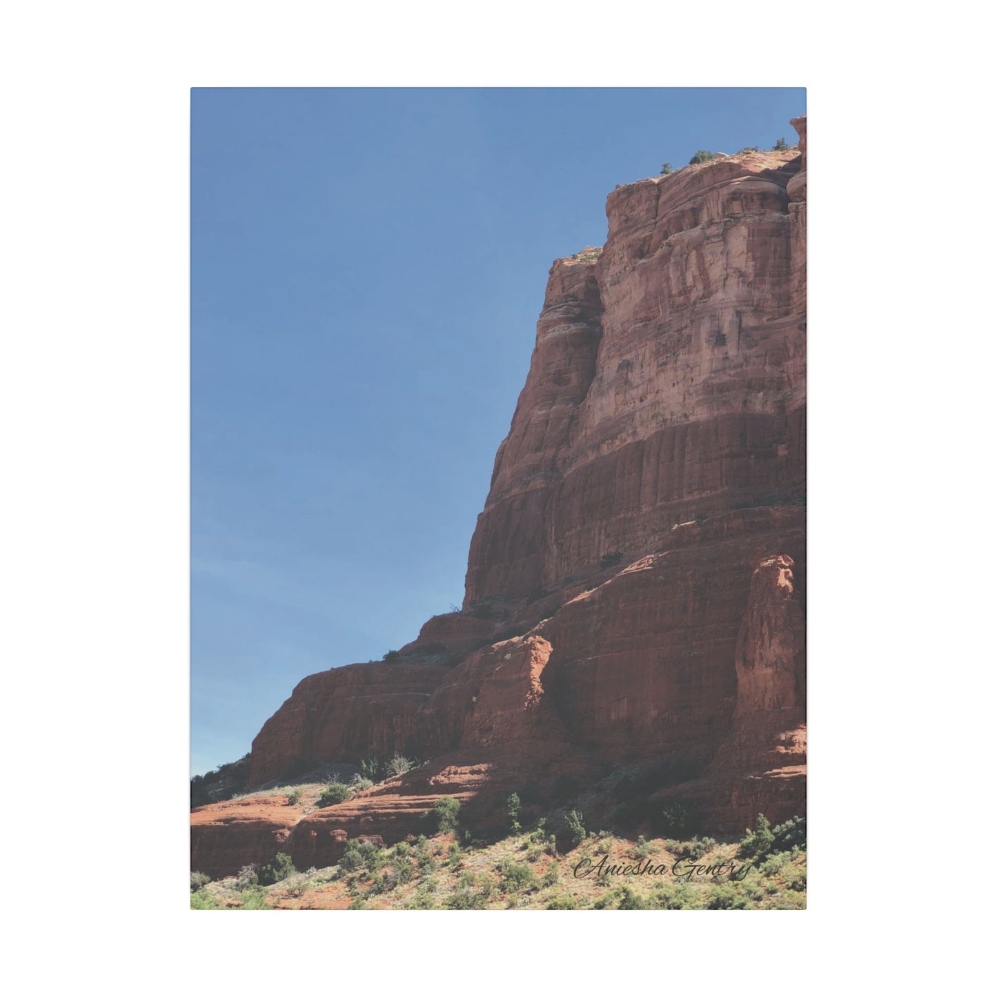 Red Rock Beauty Landscape - Stretched Canvas Wall Art, Wall Decor