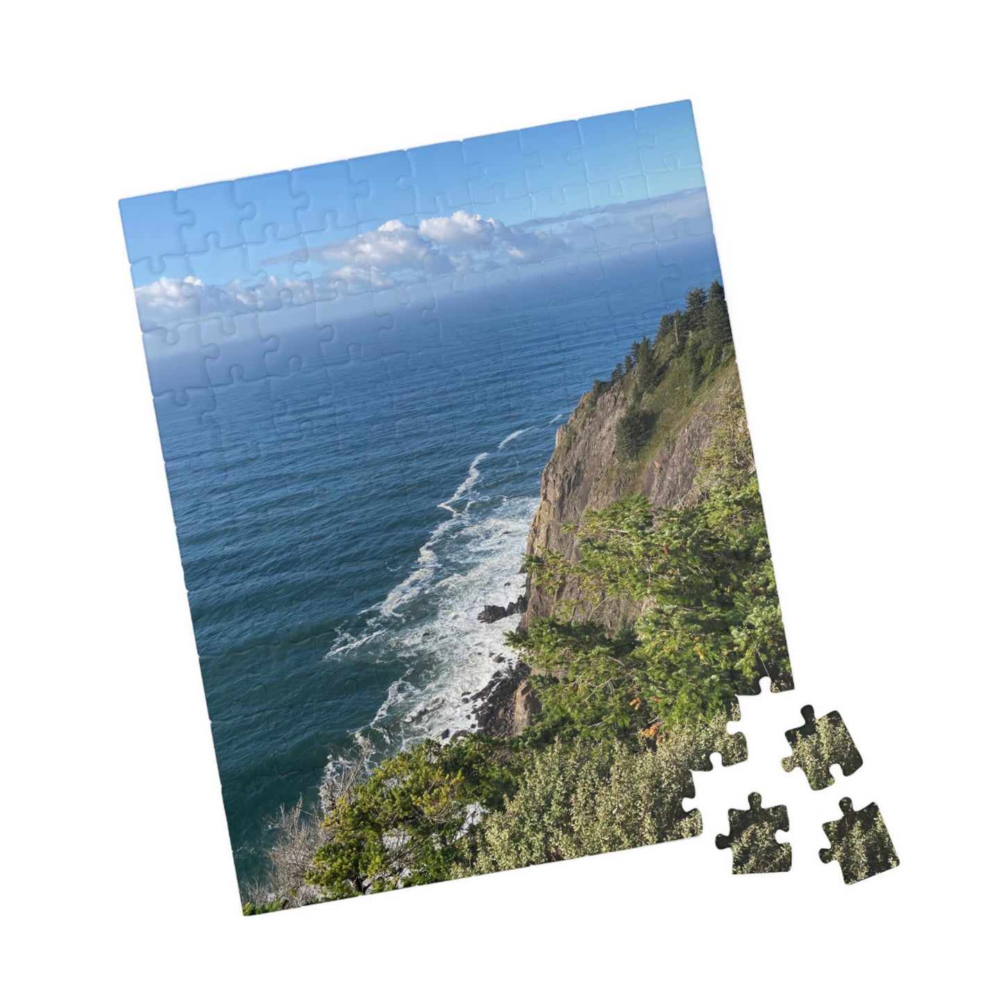 Coastal Cliff Ocean View Jigsaw Puzzle  (110-1014 pieces)