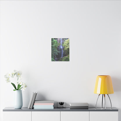 Hidden Waterfall  - Stretched Matte Canvas Art Print for Nature Lovers