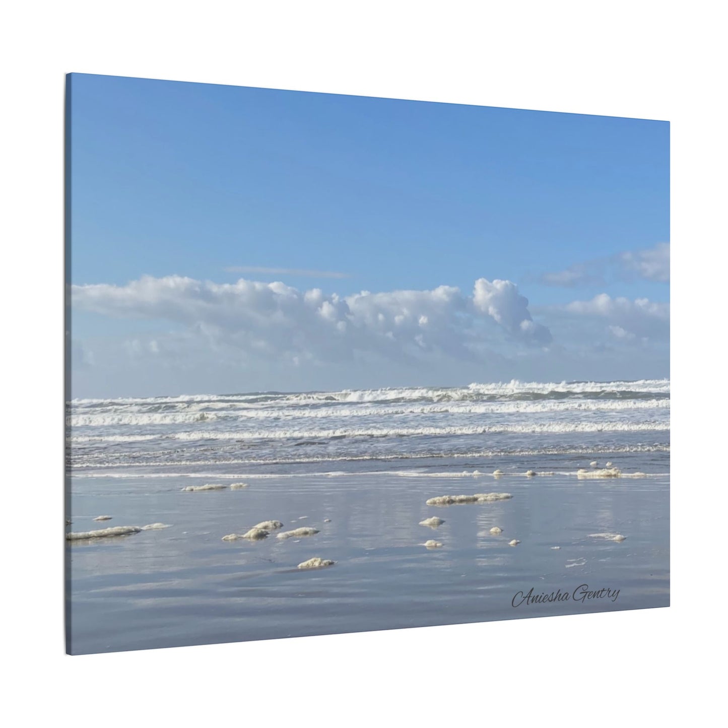 Coastal Serenity - Stretched Matte Canvas Wall Art, Wall Decor