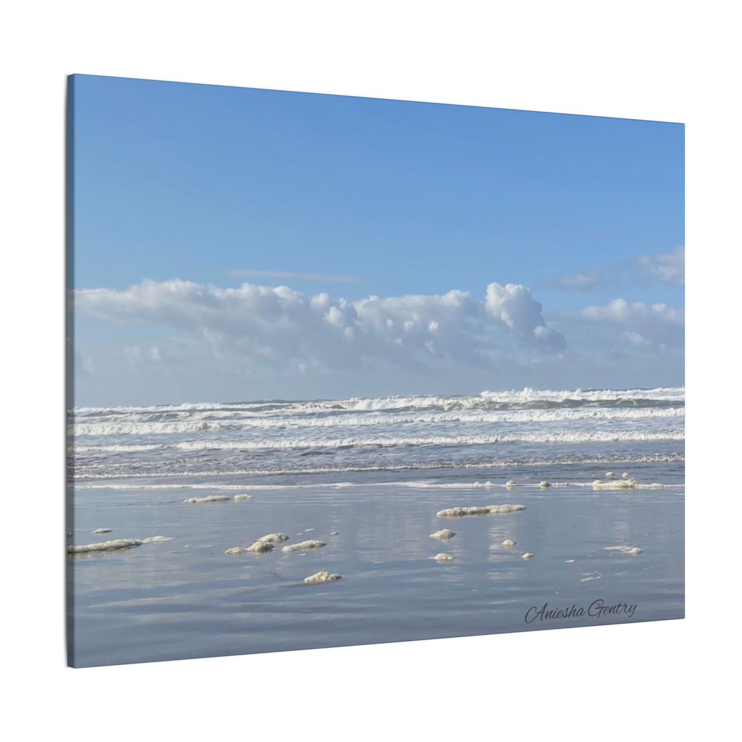 Coastal Serenity - Stretched Matte Canvas Wall Art, Wall Decor