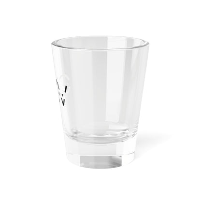 Color Zen Vibez Clear Shot Glass - 1.5oz Clear Shot Glass for Celebrations