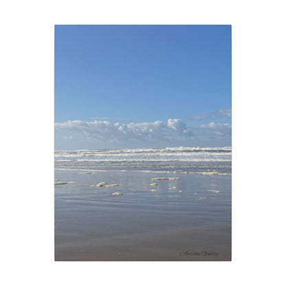 Coastal Serenity - Stretched Matte Canvas Wall Art, Wall Decor