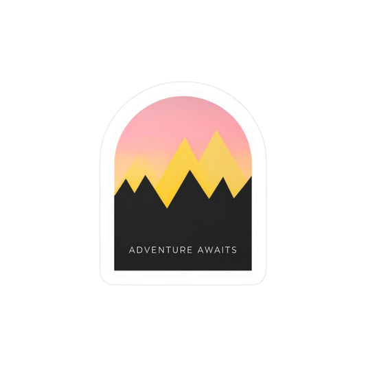 Adventure Awaits Kiss-Cut Vinyl Decal/ Sticker - Perfect for Nature Lovers & Travelers