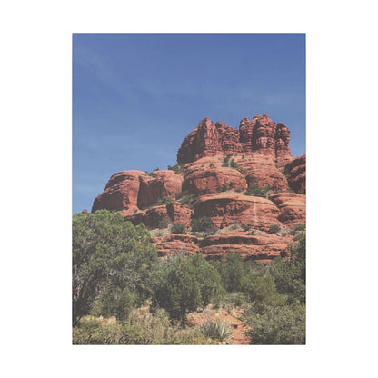 Majestic Red Rock Landscape -  Stretched Canvas Wall Art, Wall Decor