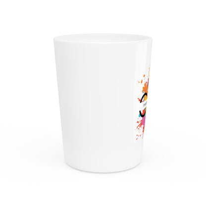 Color Zen Vibez Logo Shot Glass - Vibrant Drinkware for Celebrations