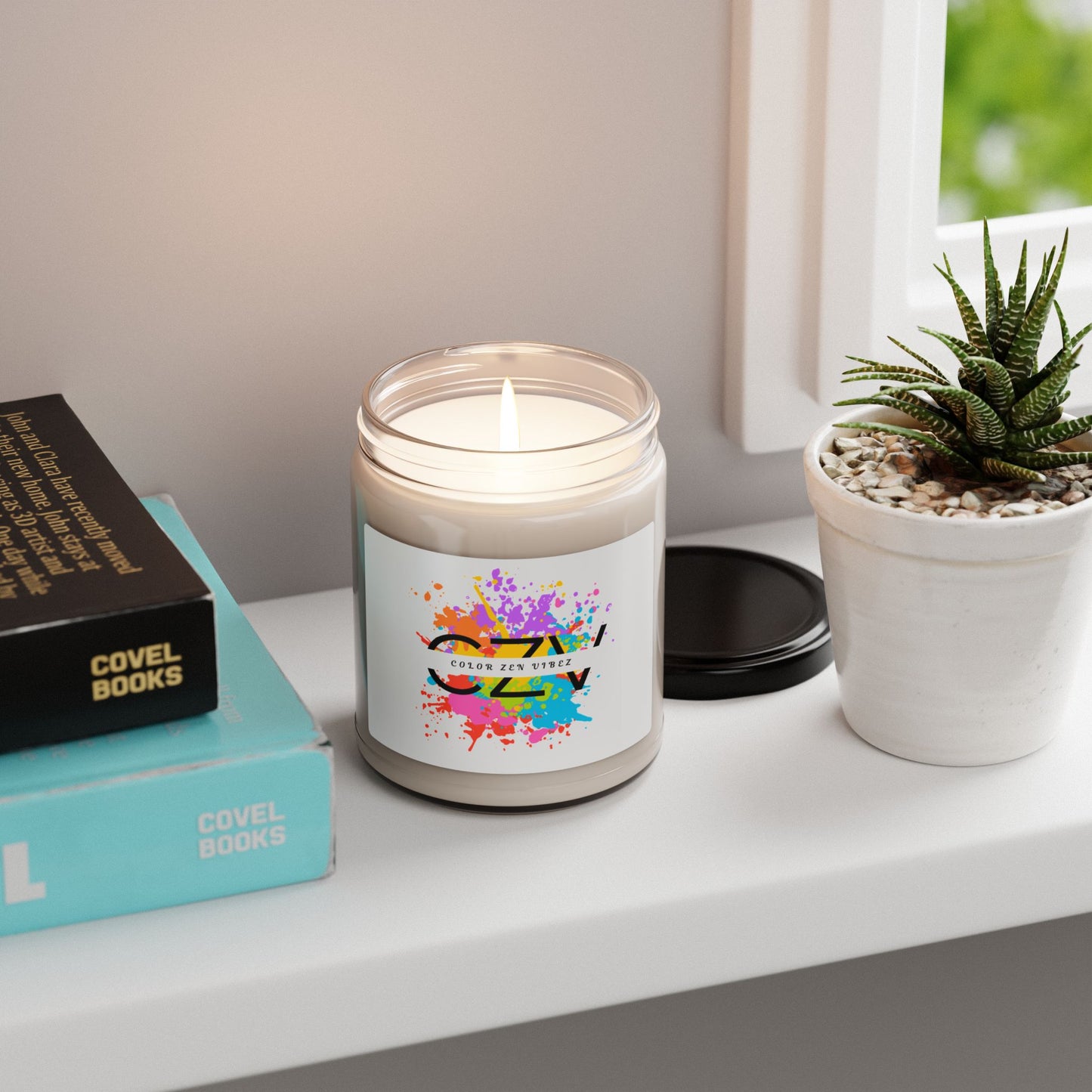 Color Zen Vibez Scented Soy Candle, 9oz