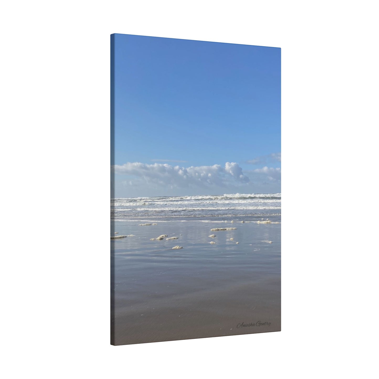 Coastal Serenity - Stretched Matte Canvas Wall Art, Wall Decor