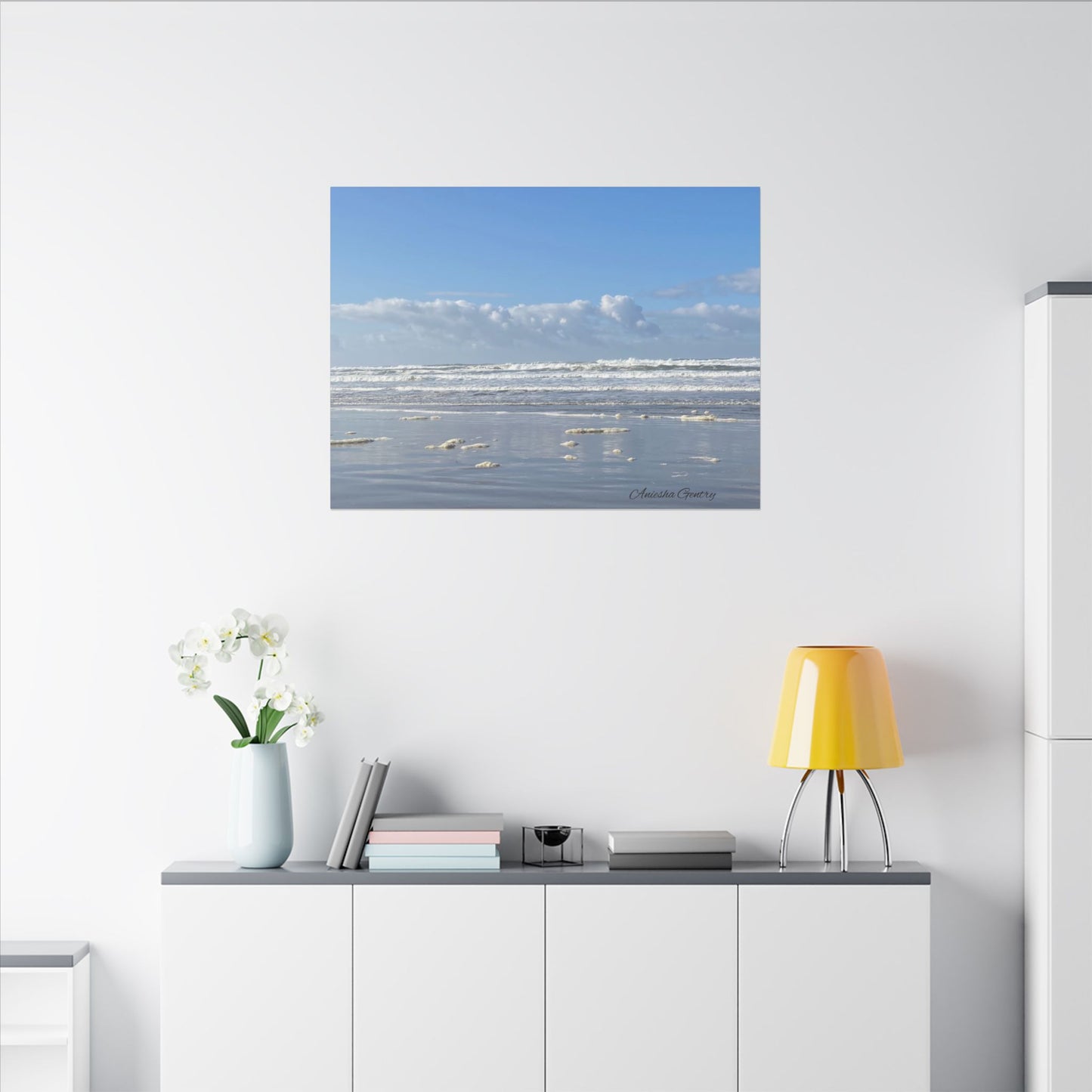 Coastal Serenity - Stretched Matte Canvas Wall Art, Wall Decor