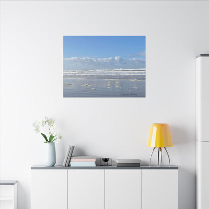 Coastal Serenity - Stretched Matte Canvas Wall Art, Wall Decor