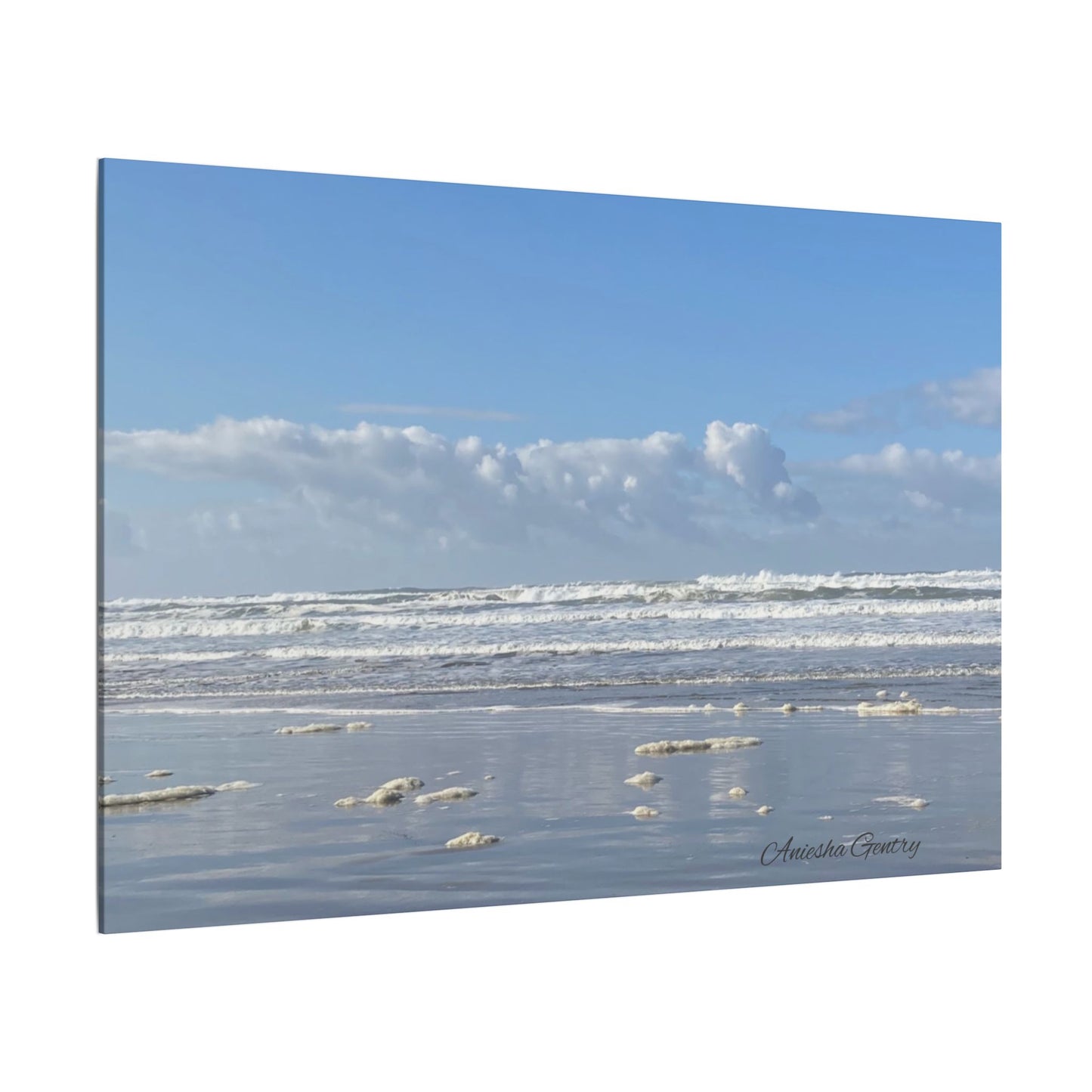 Coastal Serenity - Stretched Matte Canvas Wall Art, Wall Decor