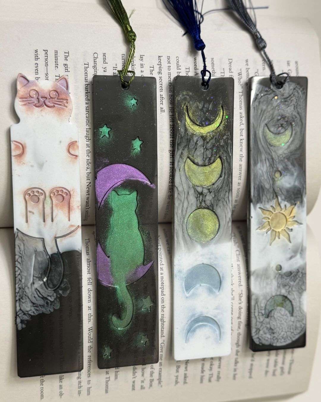 Personalized Handcrafted Resin Bookmarks