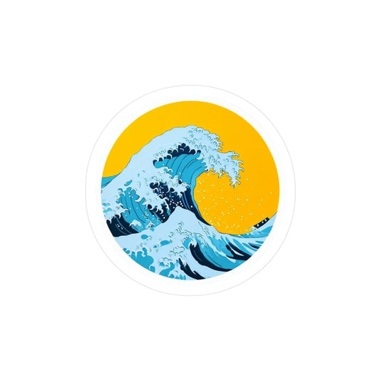 Ocean Wave Kiss-Cut Vinyl Decal/ Sticker - Stay Inspired & Stylish