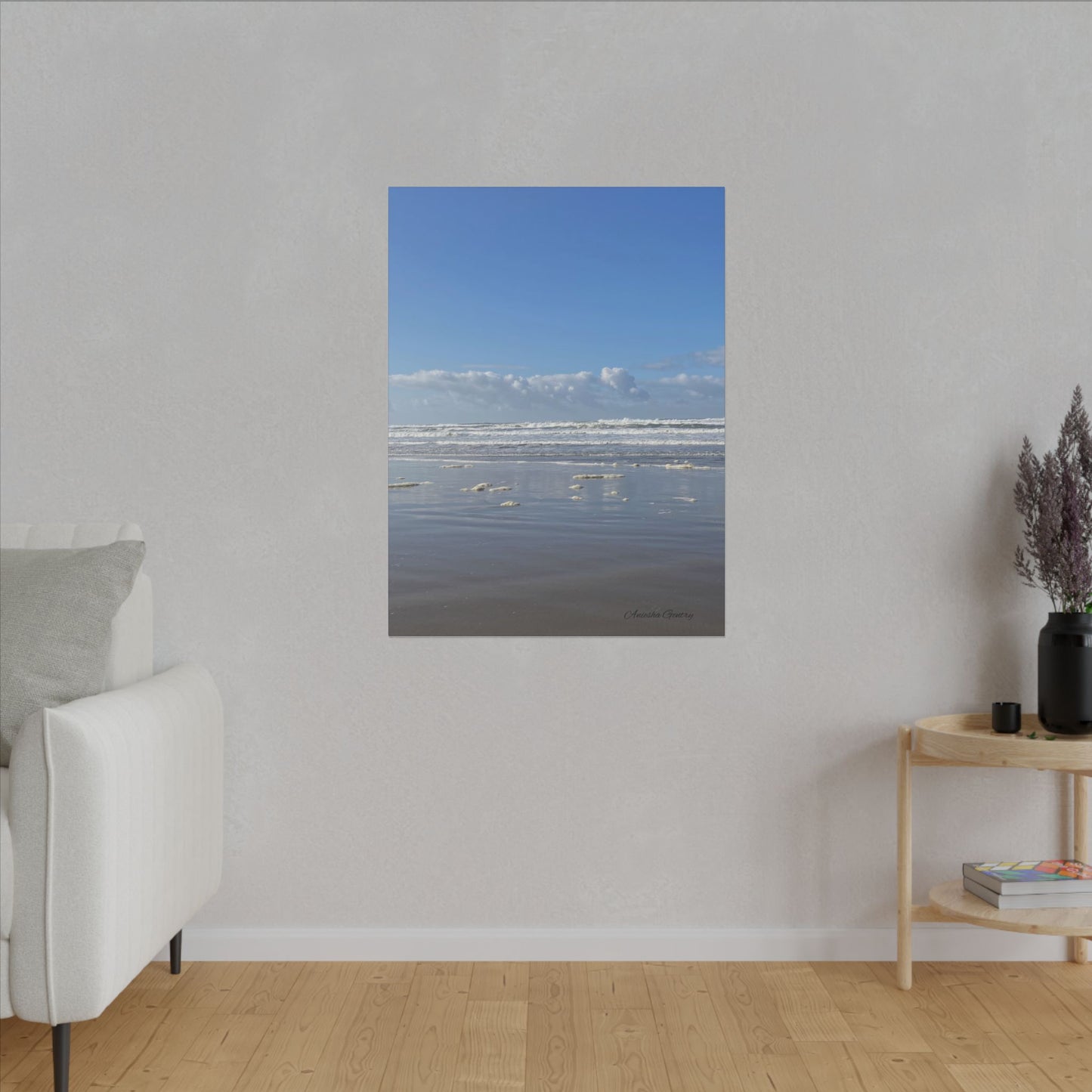 Coastal Serenity - Stretched Matte Canvas Wall Art, Wall Decor