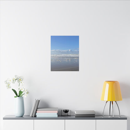 Coastal Serenity - Stretched Matte Canvas Wall Art, Wall Decor