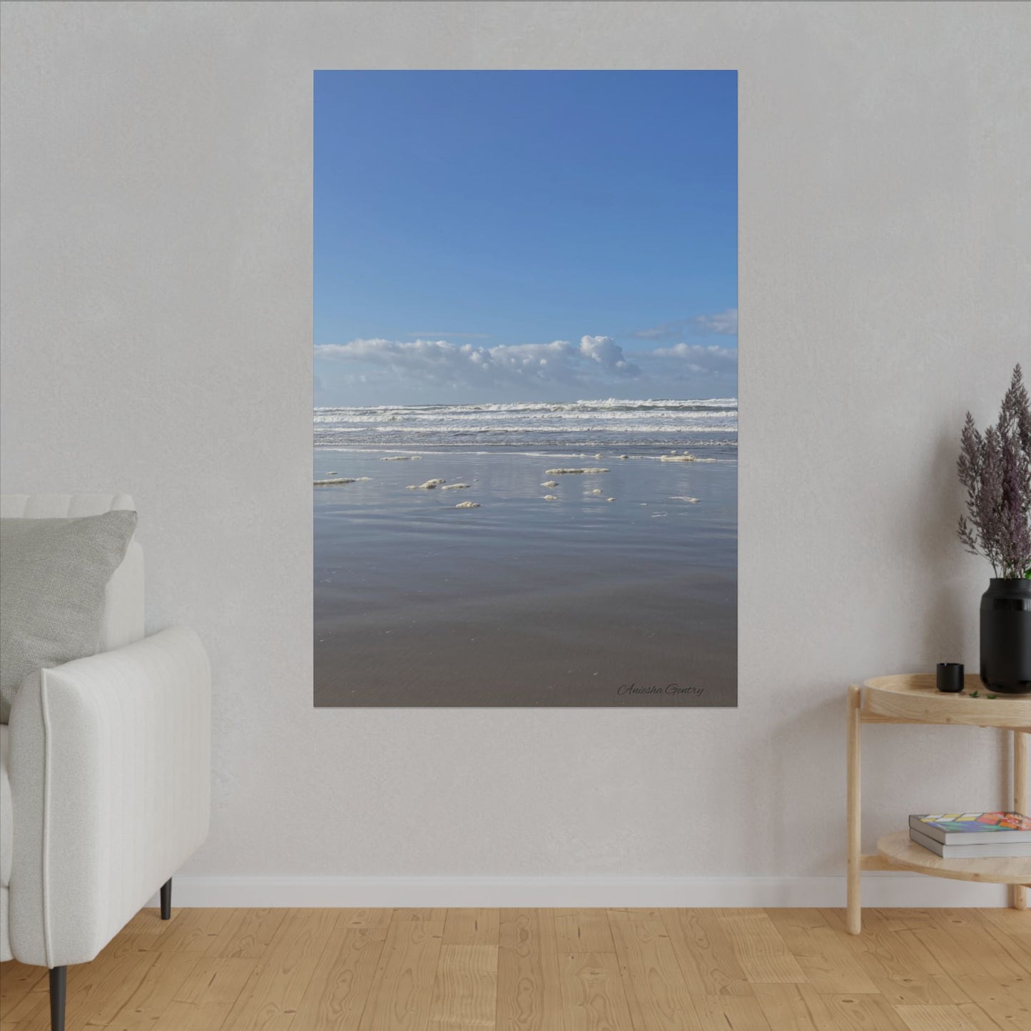 Coastal Serenity - Stretched Matte Canvas Wall Art, Wall Decor