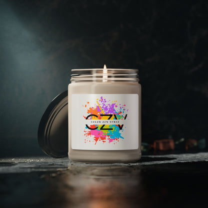 Color Zen Vibez Scented Soy Candle, 9oz