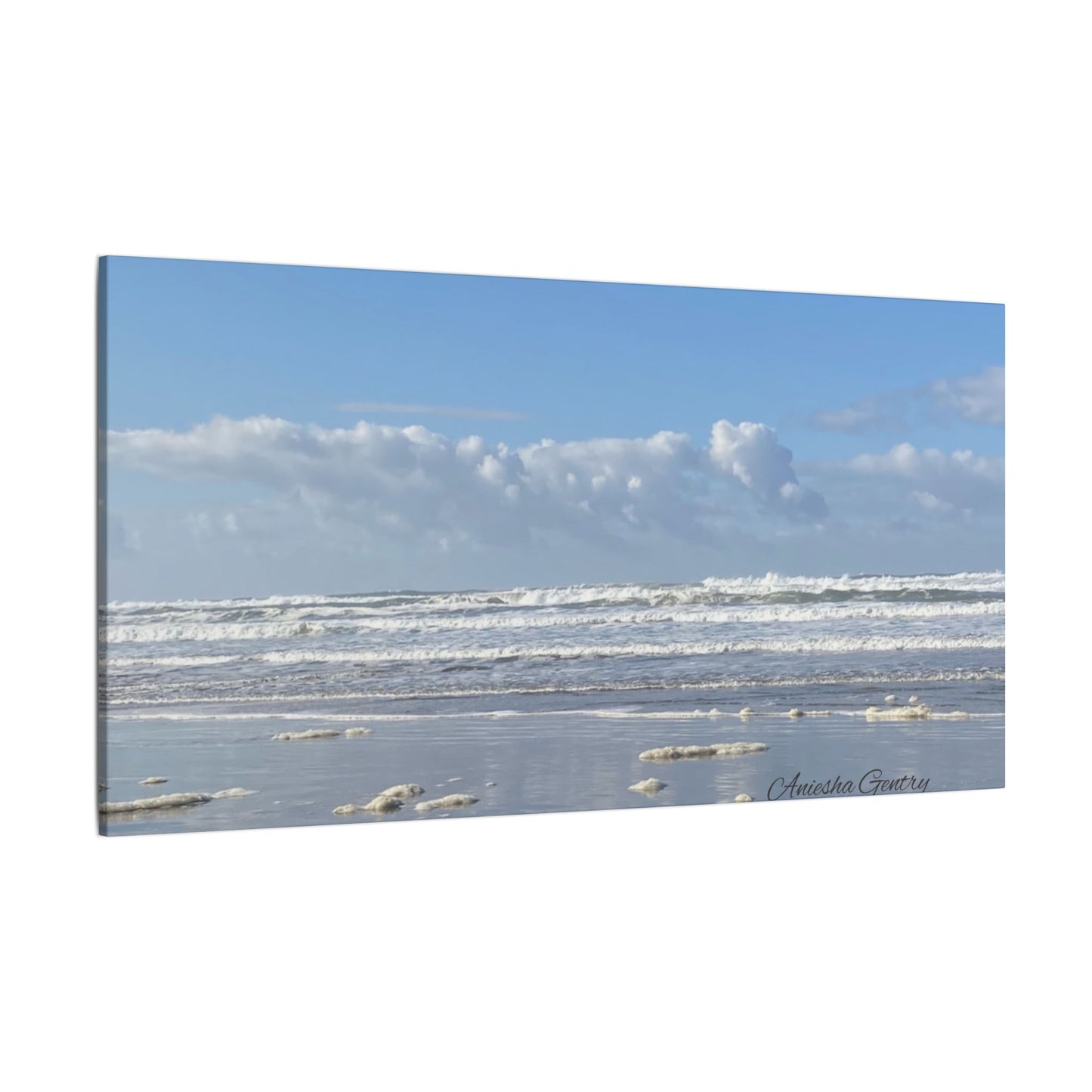 Coastal Serenity - Stretched Matte Canvas Wall Art, Wall Decor