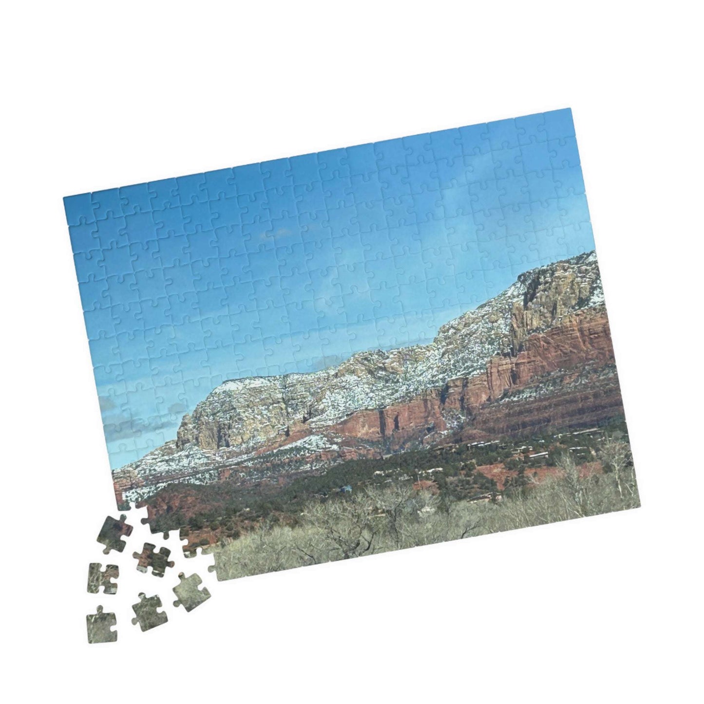 Snowy Sedona Mountain Landscape Puzzle (110, 252, 520, 1014-piece)