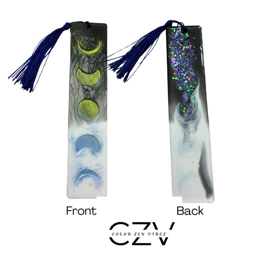 Available - Bookmarks Moon Phase Colorshift Glow in Dark