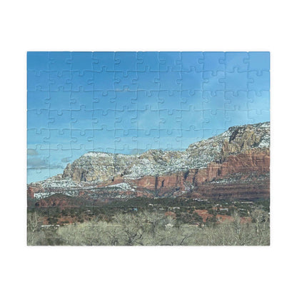 Snowy Sedona Mountain Landscape Puzzle (110, 252, 520, 1014-piece)