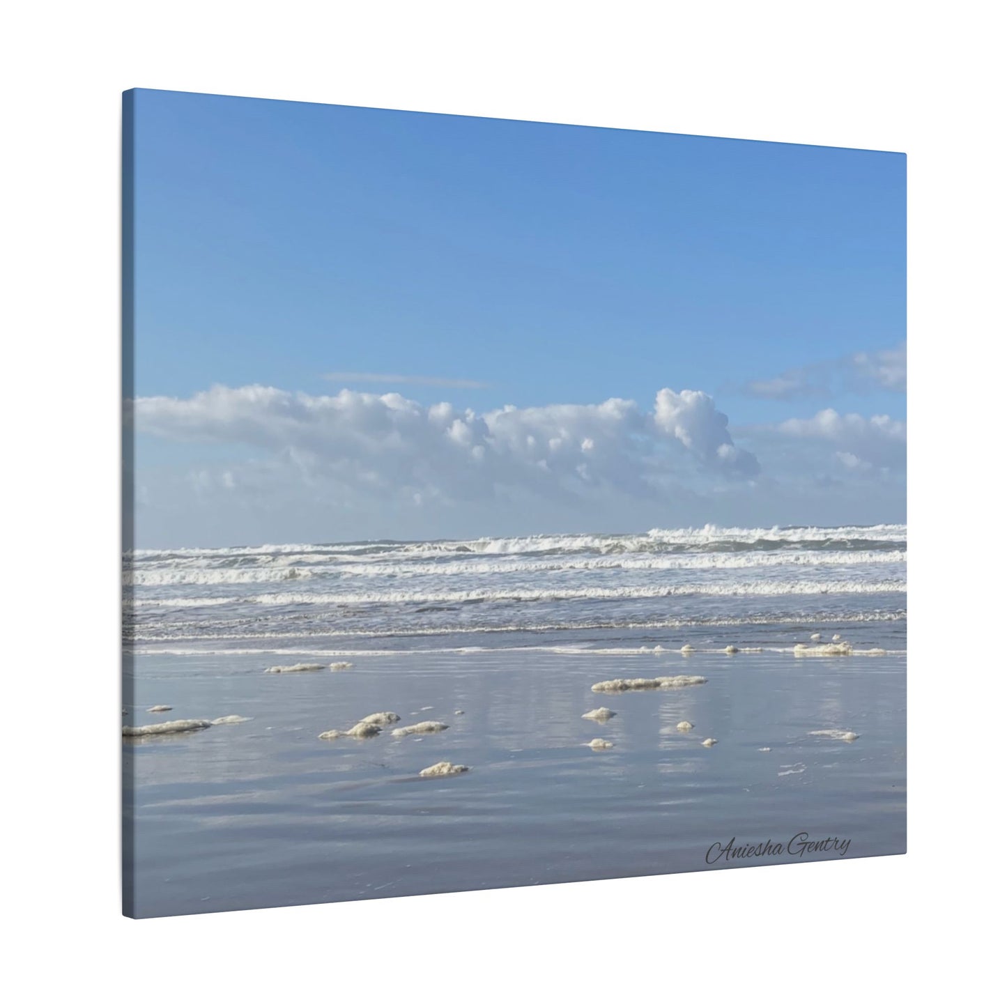 Coastal Serenity - Stretched Matte Canvas Wall Art, Wall Decor