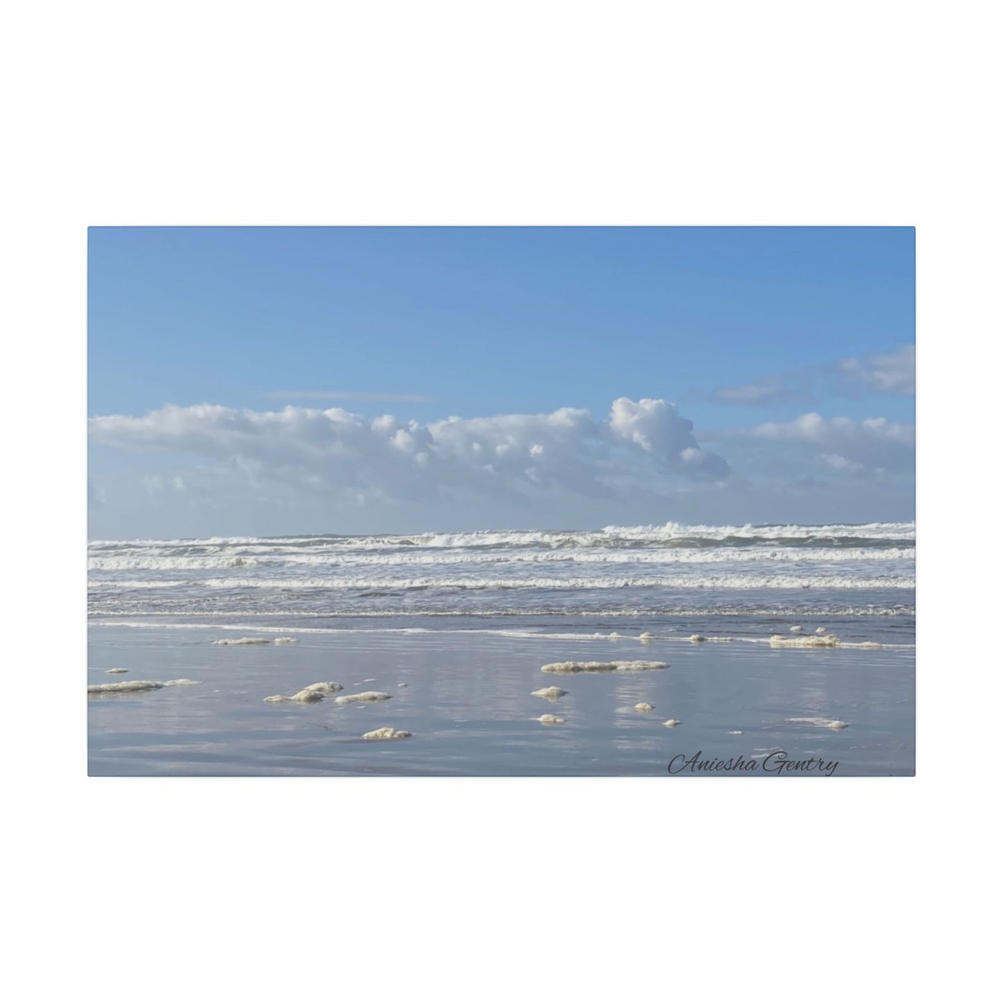 Coastal Serenity - Stretched Matte Canvas Wall Art, Wall Decor