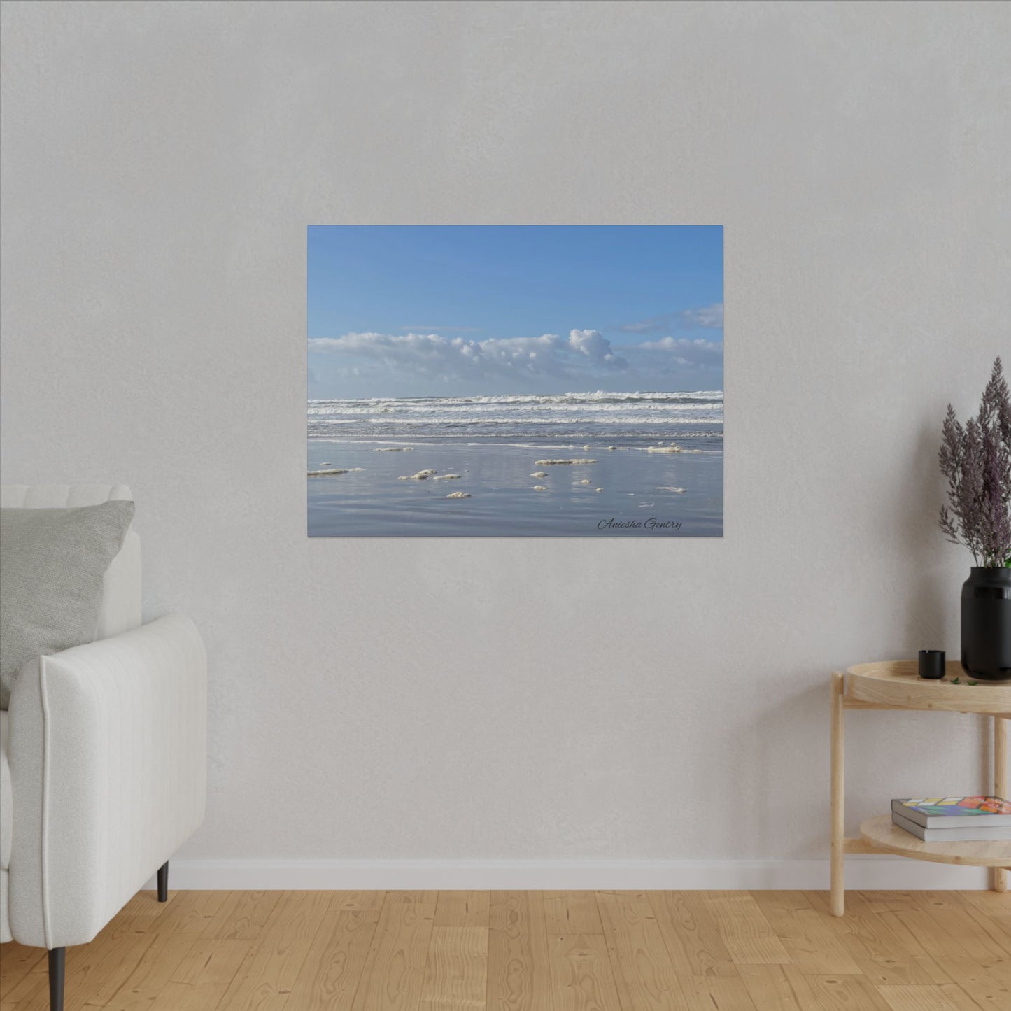 Coastal Serenity - Stretched Matte Canvas Wall Art, Wall Decor