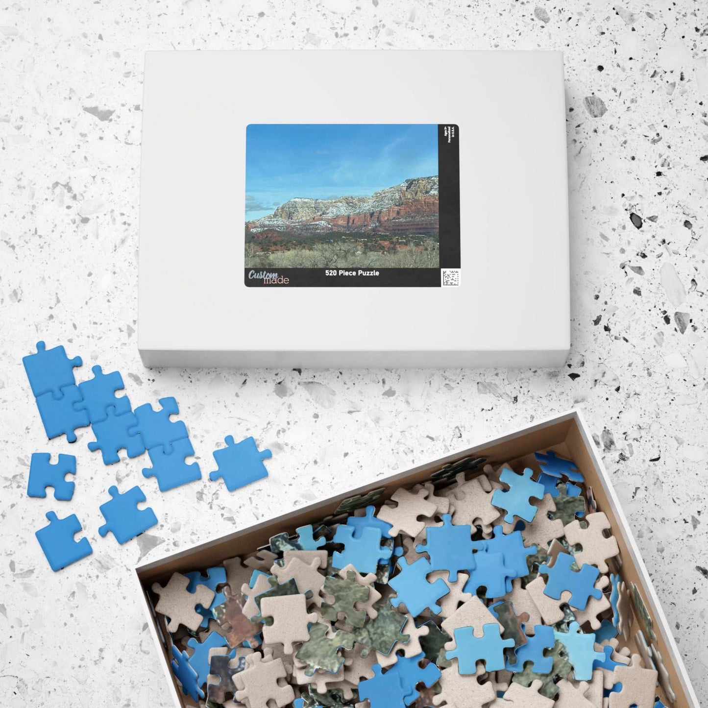 Snowy Sedona Mountain Landscape Puzzle (110, 252, 520, 1014-piece)