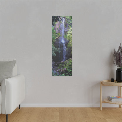 Hidden Waterfall  - Stretched Matte Canvas Art Print for Nature Lovers