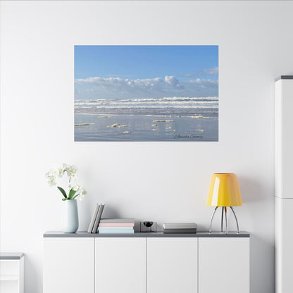 Coastal Serenity - Stretched Matte Canvas Wall Art, Wall Decor