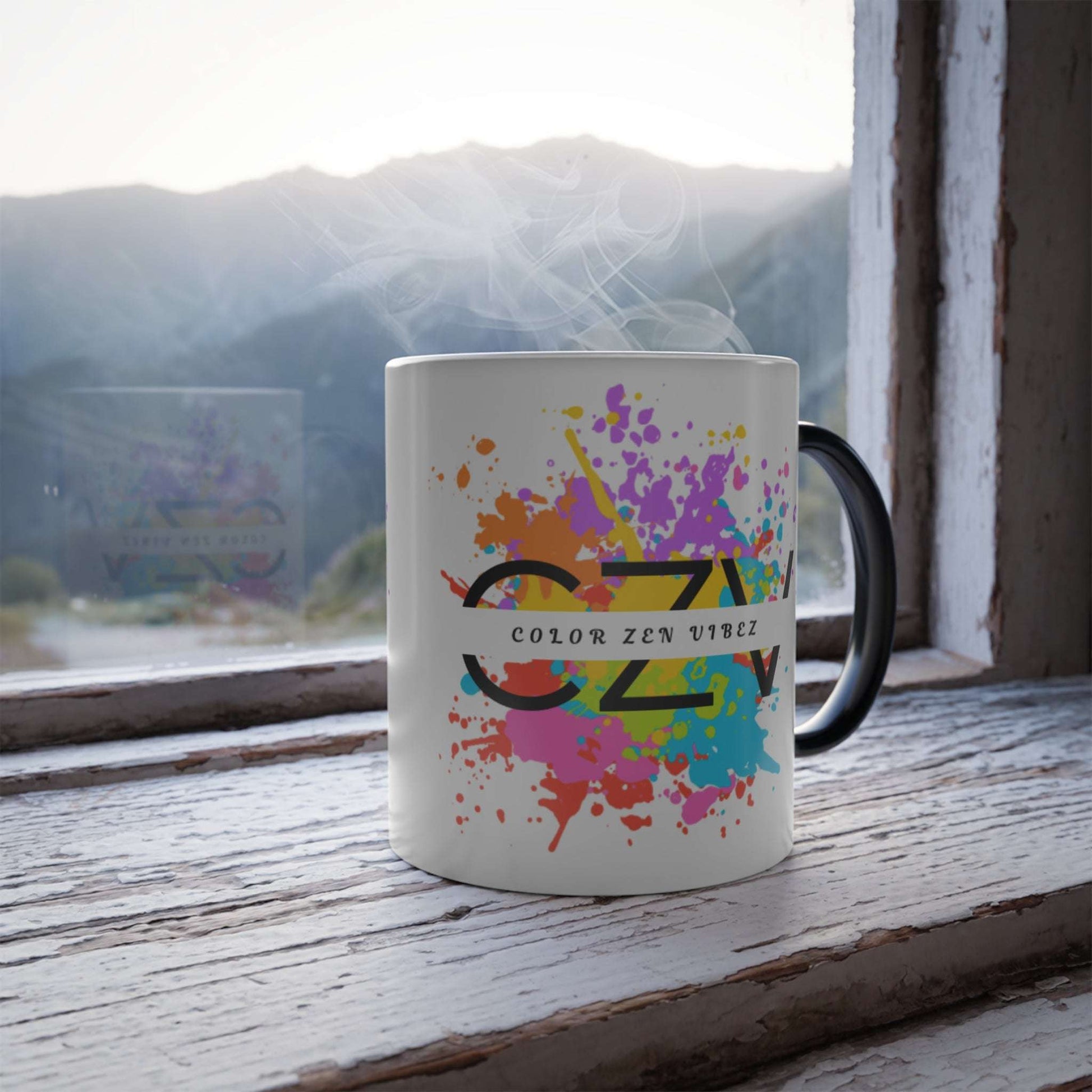 Color Morphing Mug - Color Zen Vibez Ceramic Coffee Cup